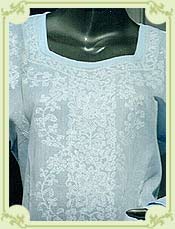 Embroidered Chikan Top